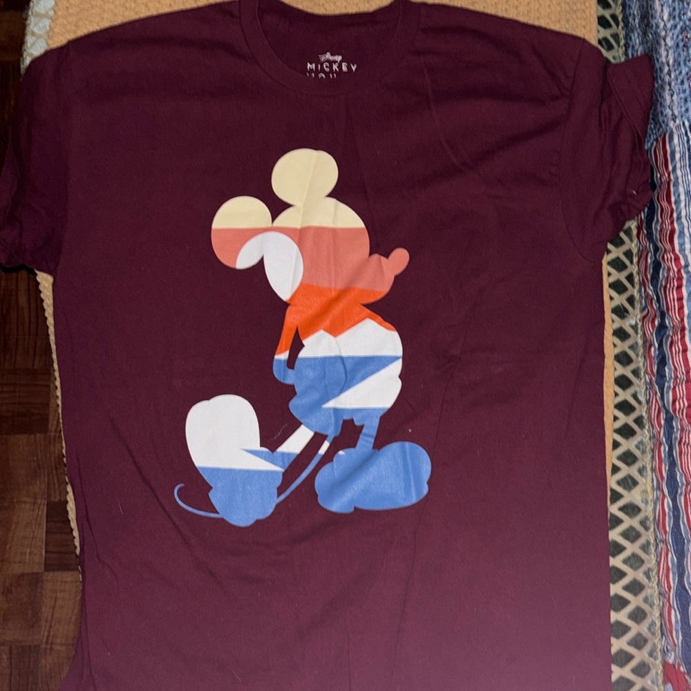 Large red Disney Mickey Mouse shirt